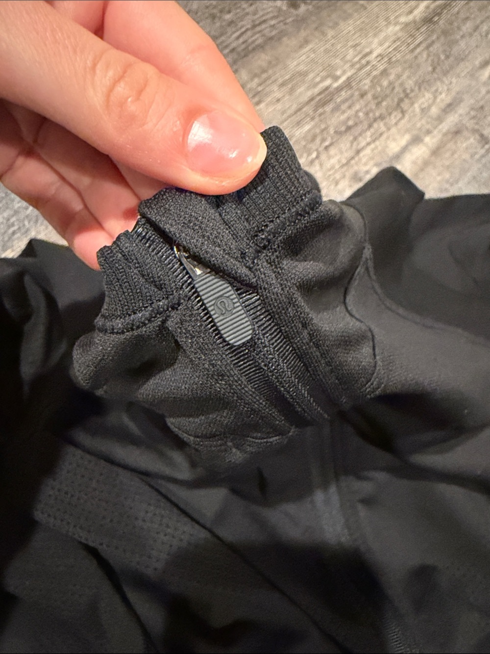 lululemon athletica Black Full-Zip Hooded Jacket - Picture 2 of 3